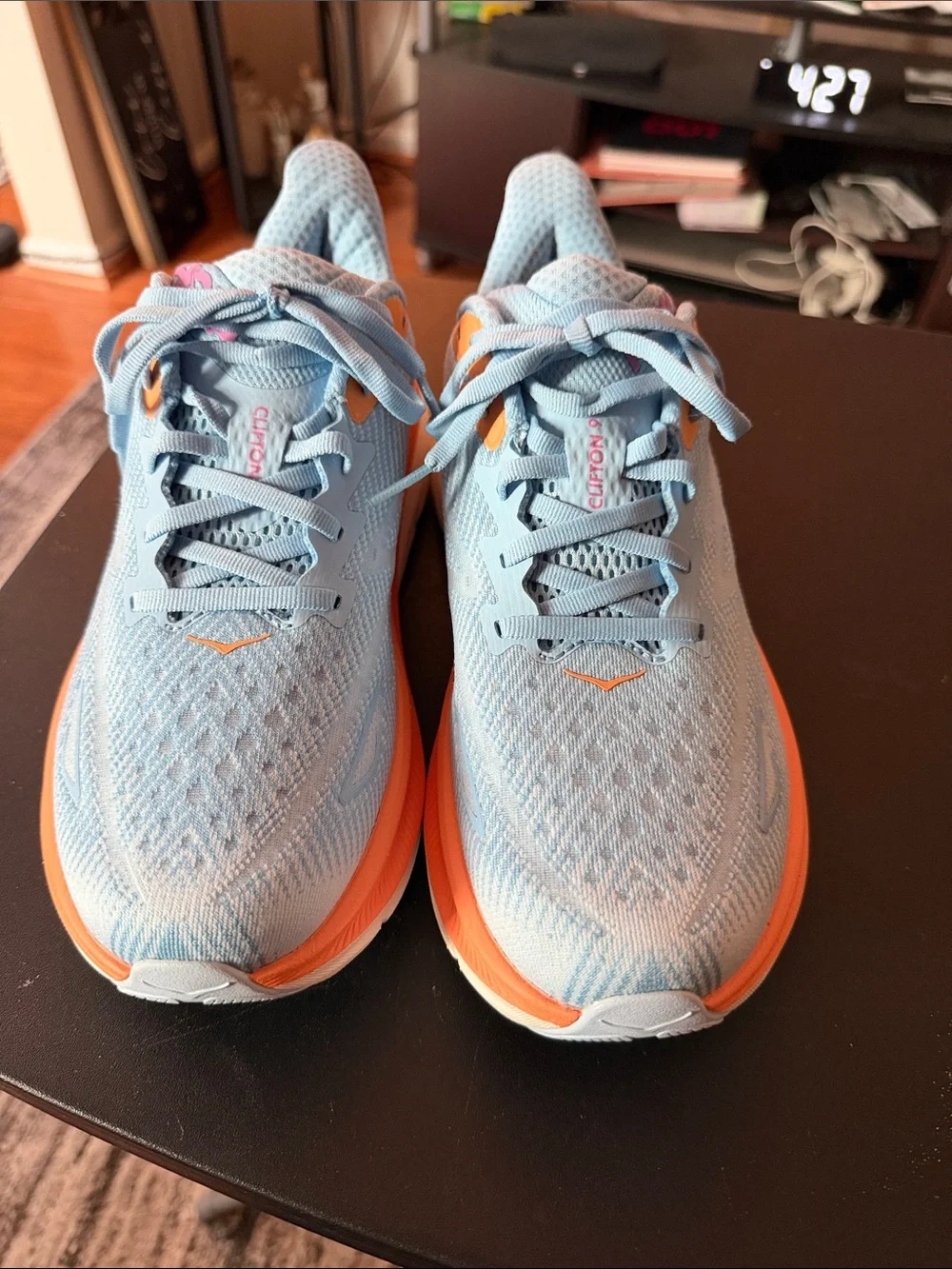 Hoka light blue